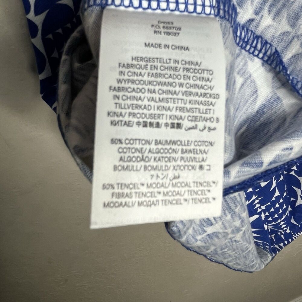 Boden Naomi Blue White Tencel Jersey Dress Pockets Women’s Size 8 L - Picture 13 of 15
